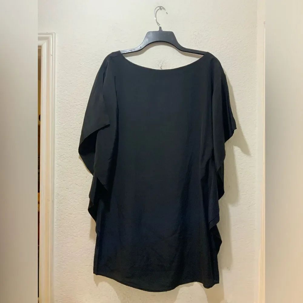 AMANDA UPRICHARD Women’s size M black 100%  TUNIC TOP